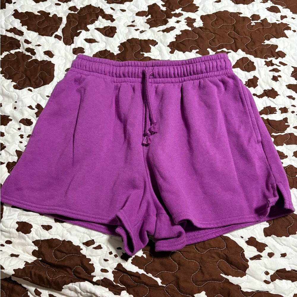 Purple Women's Sweat Shorts